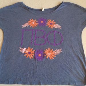 Pi beta phi floral design Tshirt